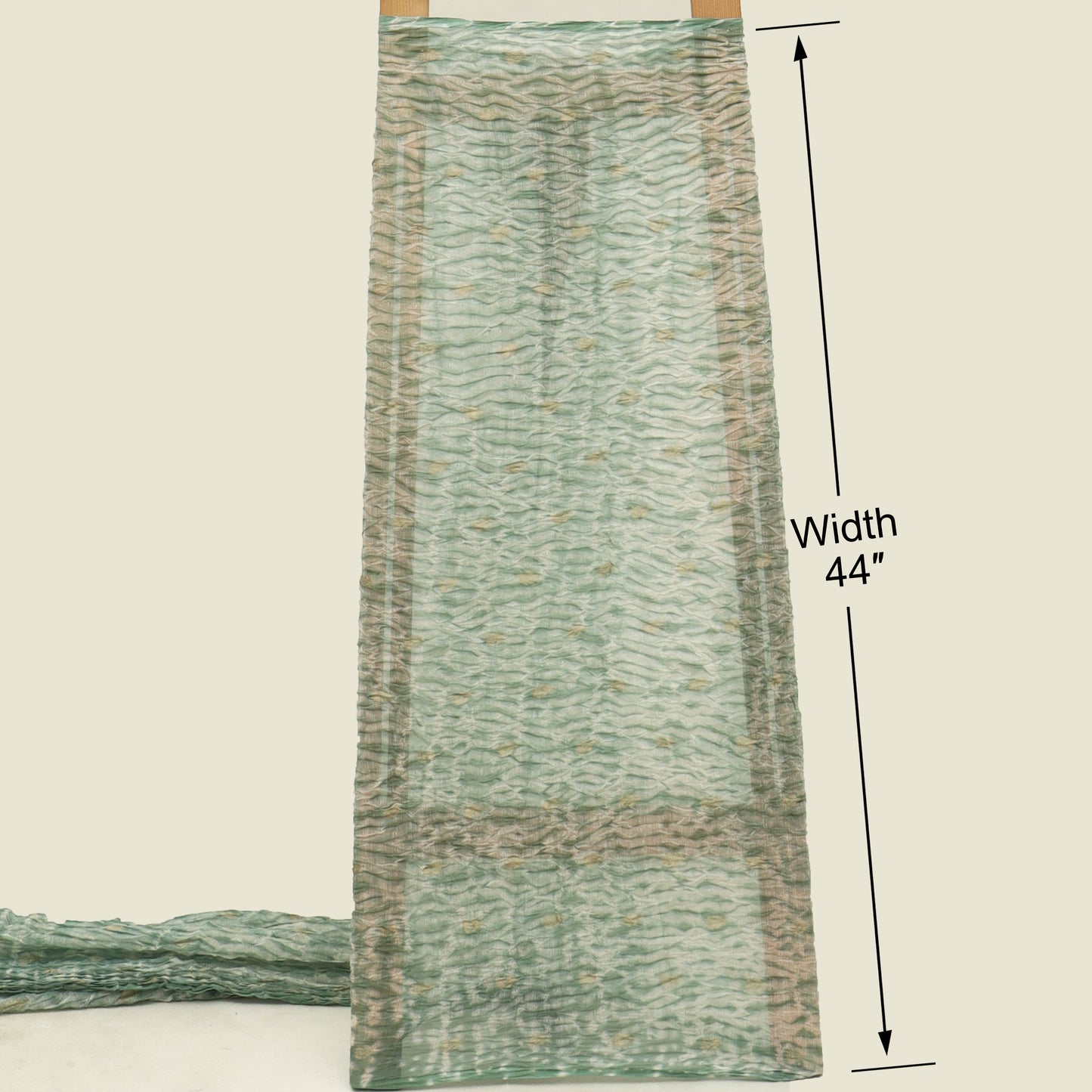 Crush Chanderi Print Booti Fabric