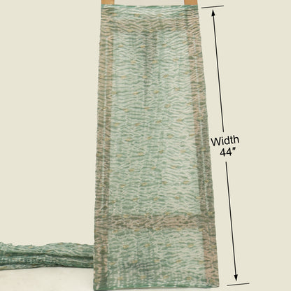 Crush Chanderi Print Booti Fabric