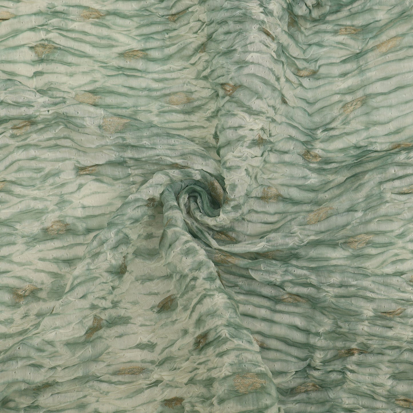 Crush Chanderi Print Booti Fabric