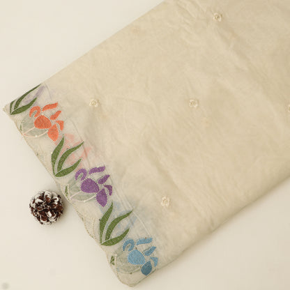 Mul Chanderi Embroidery Fabric