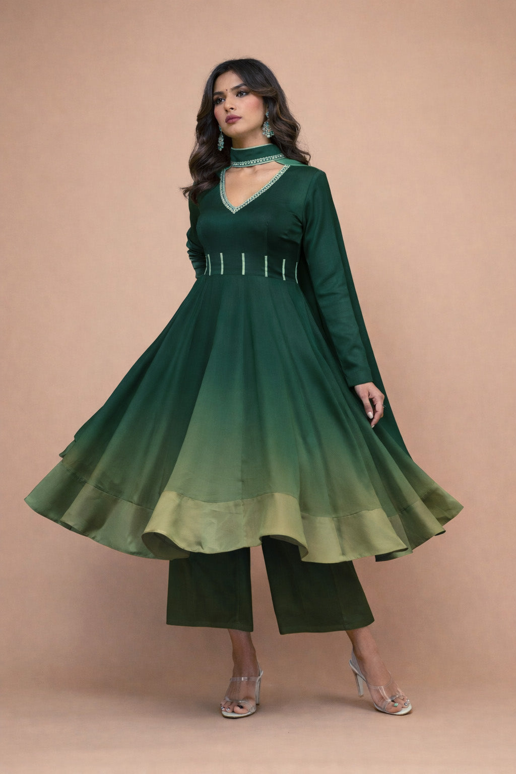 Satin Chinon Two Tone Fabric