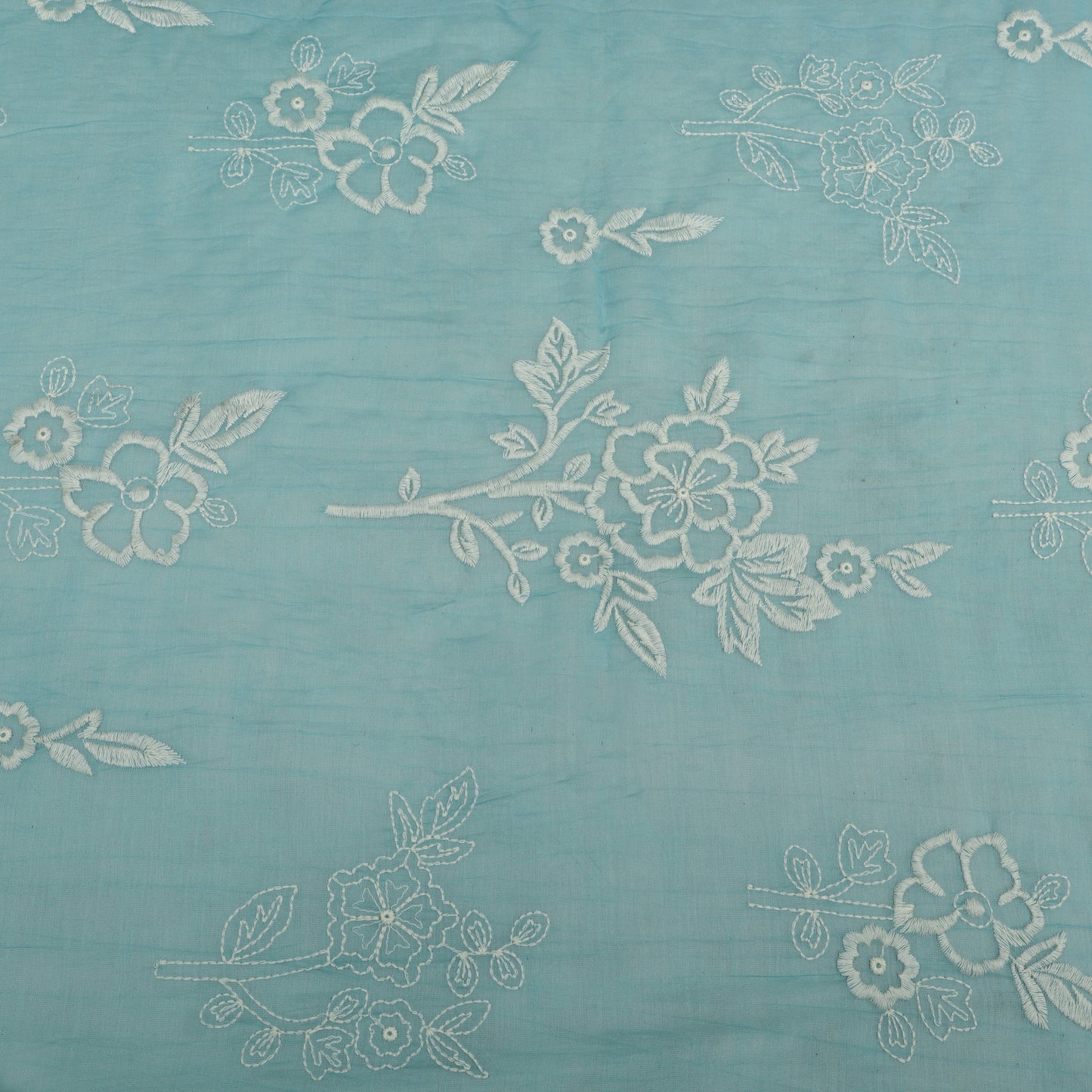 Mul Chanderi Embroidery Fabric