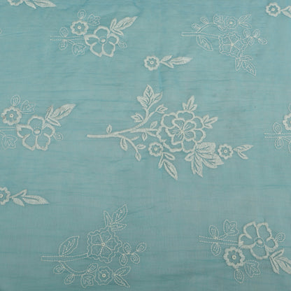 Mul Chanderi Embroidery Fabric