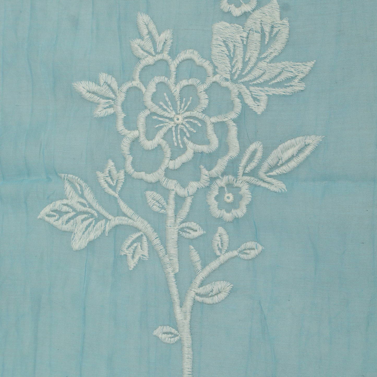 Mul Chanderi Embroidery Fabric