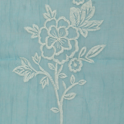 Mul Chanderi Embroidery Fabric