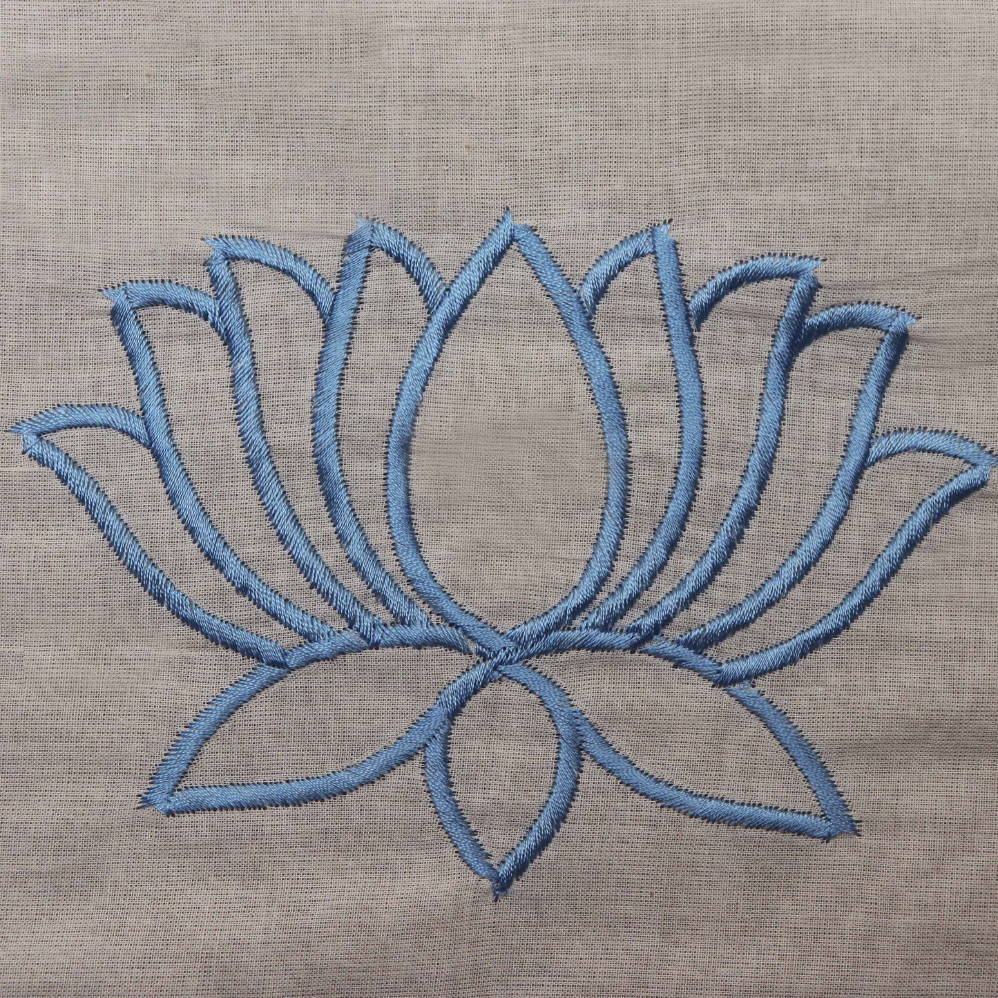 Off White Color Kora Cotton Embroidery Fabric