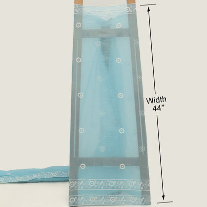 Mul Chanderi Embroidery Fabric