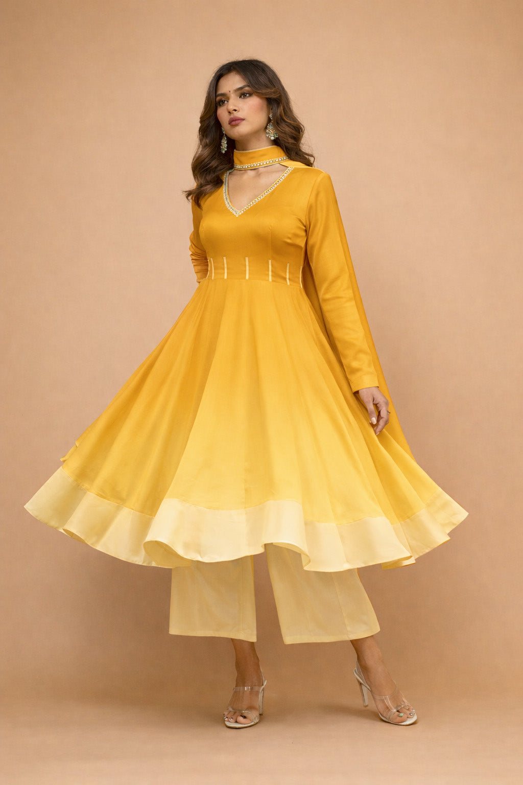 Satin Chinon Two Tone Fabric