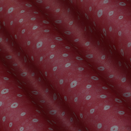 Pink Color Tissue Digital Print Fabric