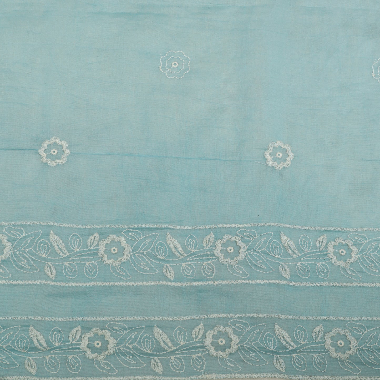 Mul Chanderi Embroidery Fabric