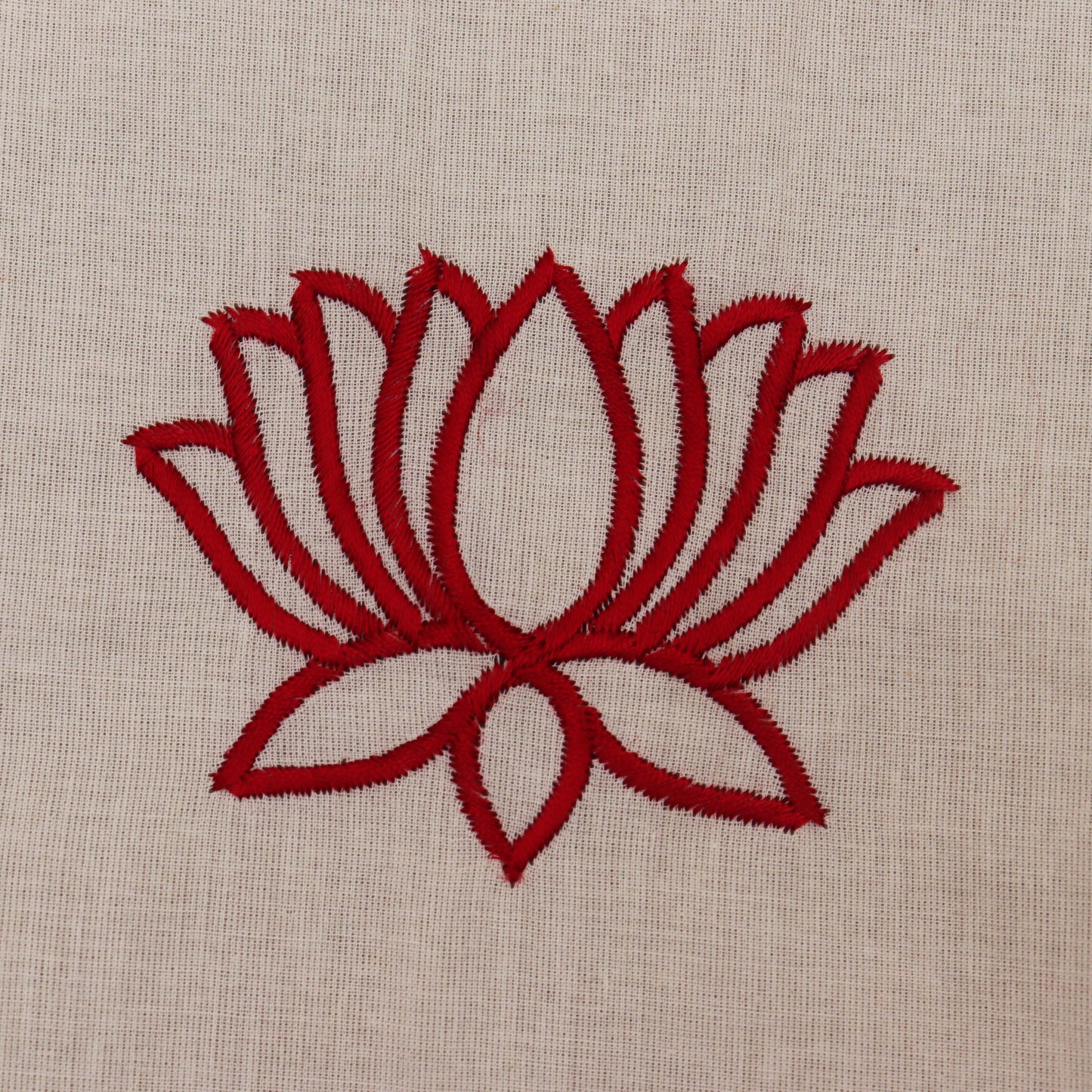 Off White Color Kora Cotton Embroidery Fabric