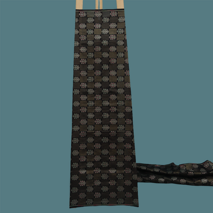 Black Color Brocade Fabric