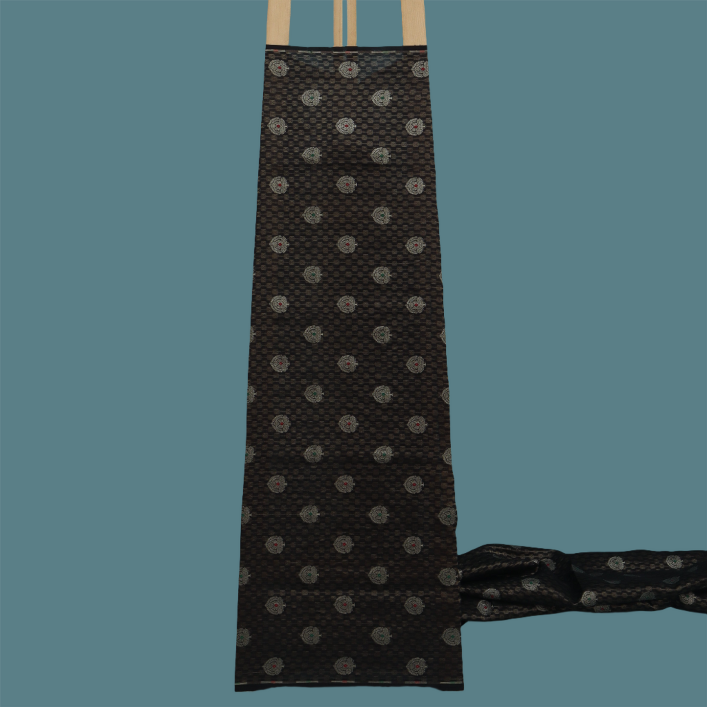 Black Color Brocade Fabric