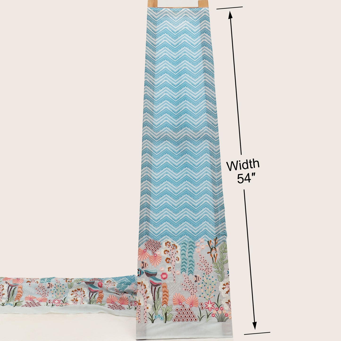Cotton Print Embroidery Fabric