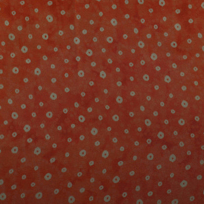 Orange Color Tissue Digital Print Fabric