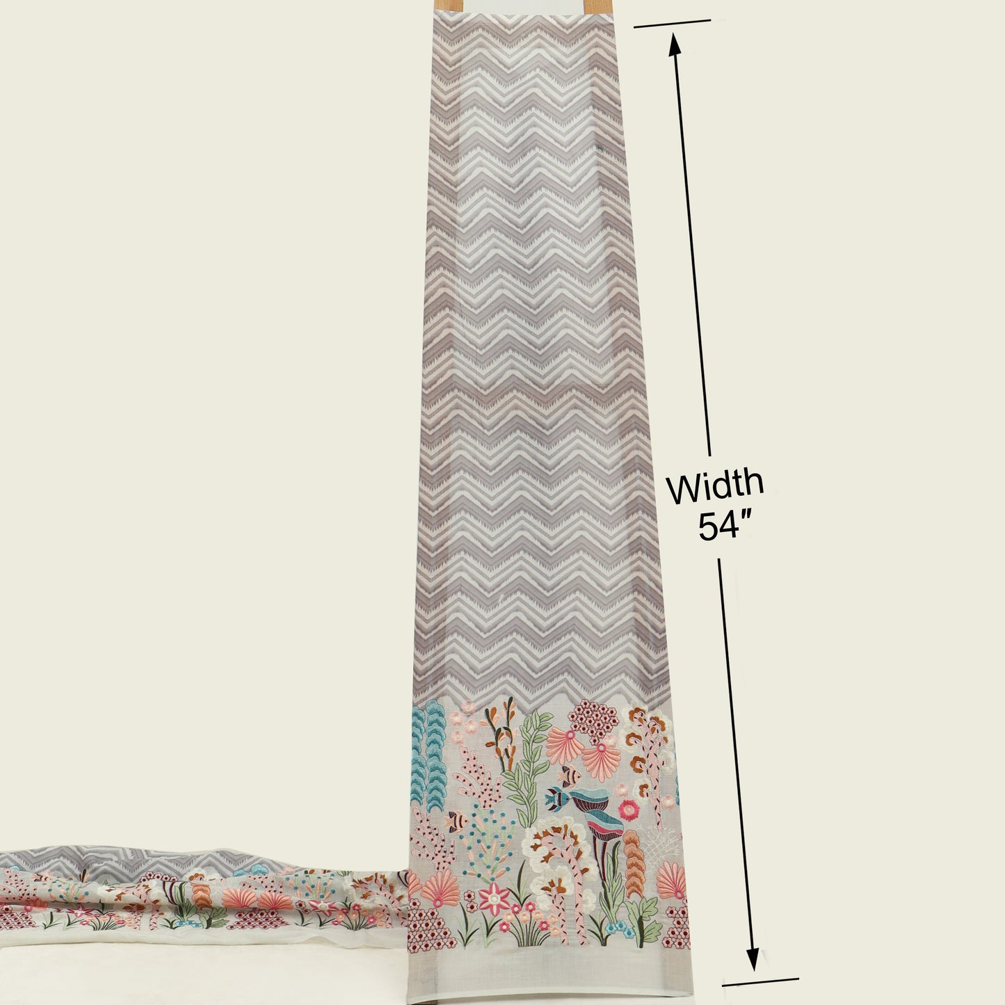 Cotton Print Embroidery Fabric