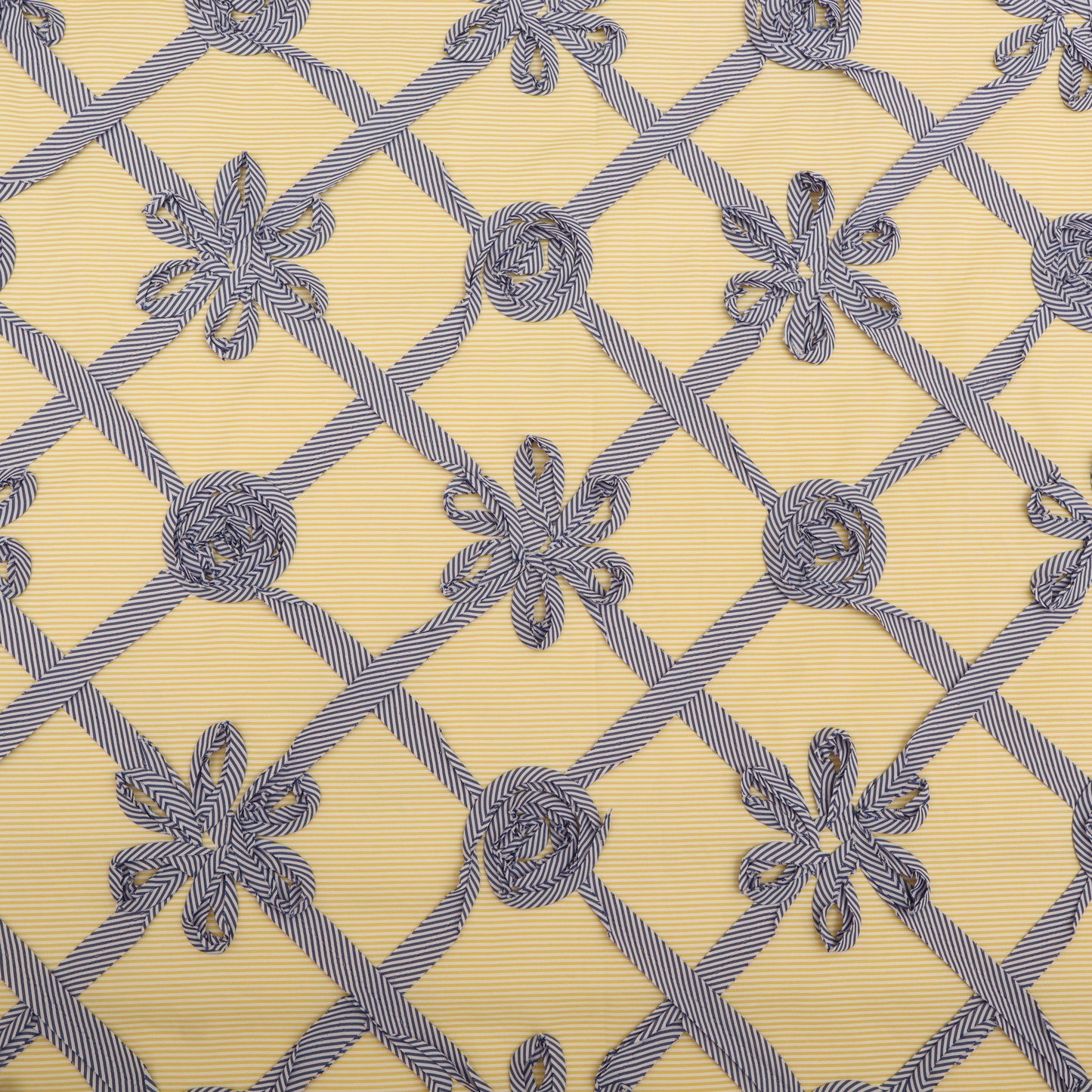 Crepe Stripe Embroidery Fabric