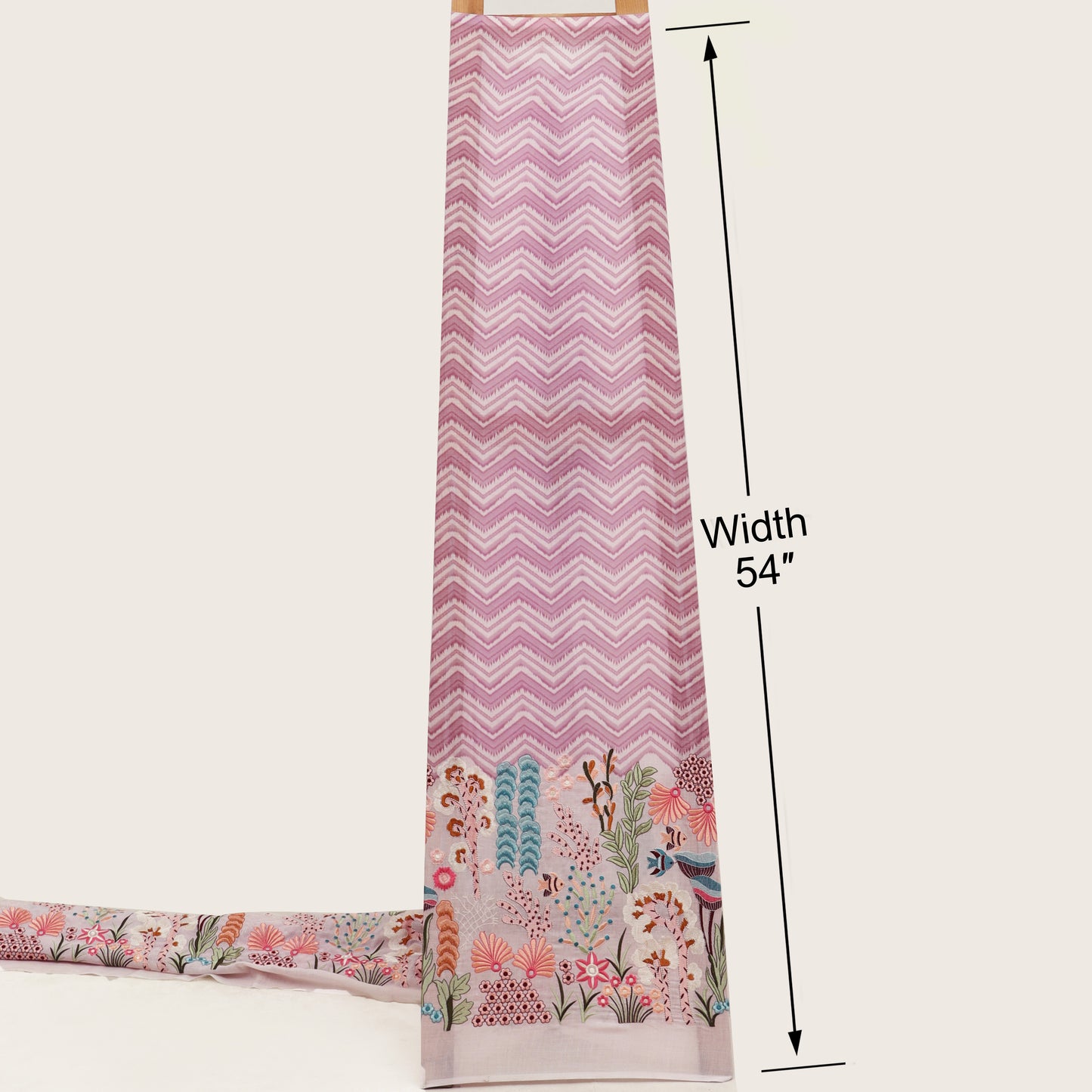Cotton Print Embroidery Fabric