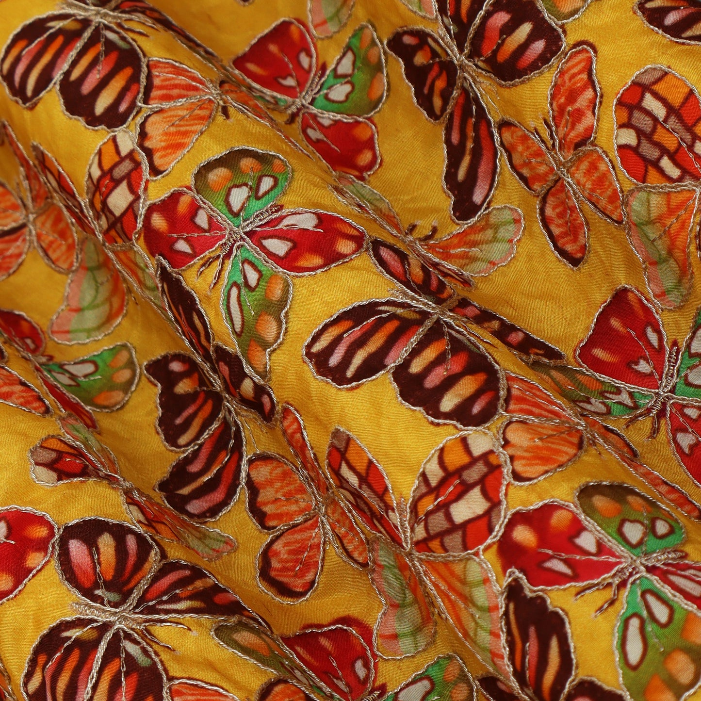 Crepe Embroidery Fabric