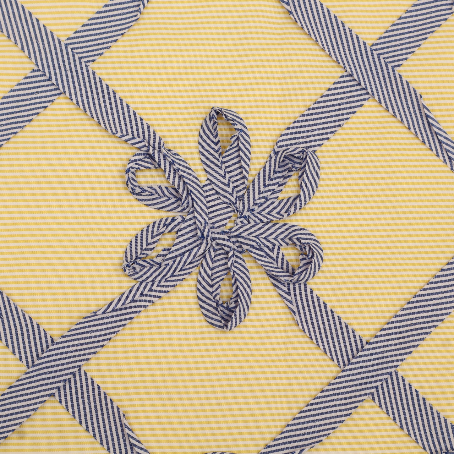 Crepe Stripe Embroidery Fabric