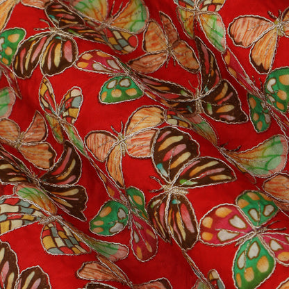 Crepe Embroidery Fabric