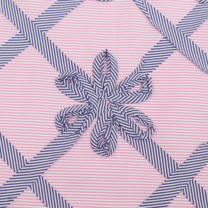 Crepe Stripe Embroidery Fabric