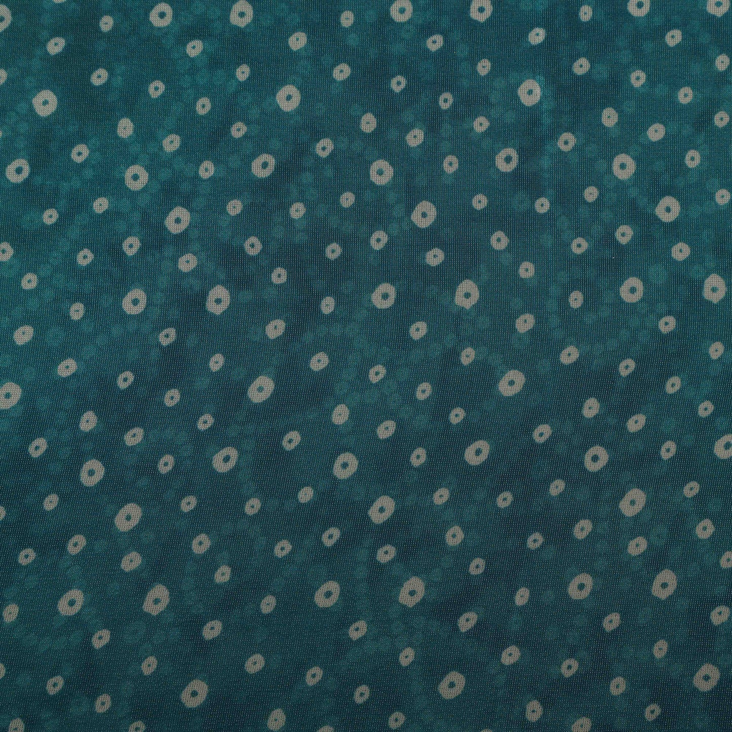 Rama Green Color Tissue Digital Print Fabric