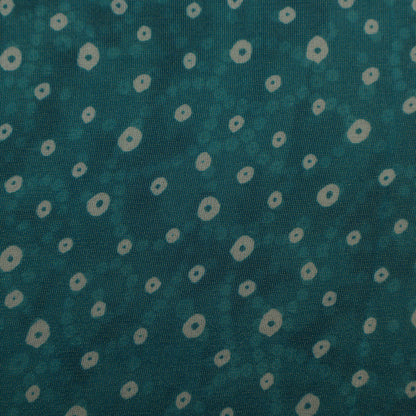 Rama Green Color Tissue Digital Print Fabric