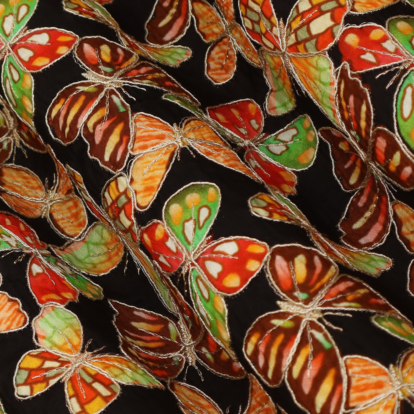 Crepe Embroidery Fabric