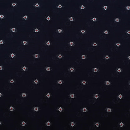 Navy Blue Color Brocade