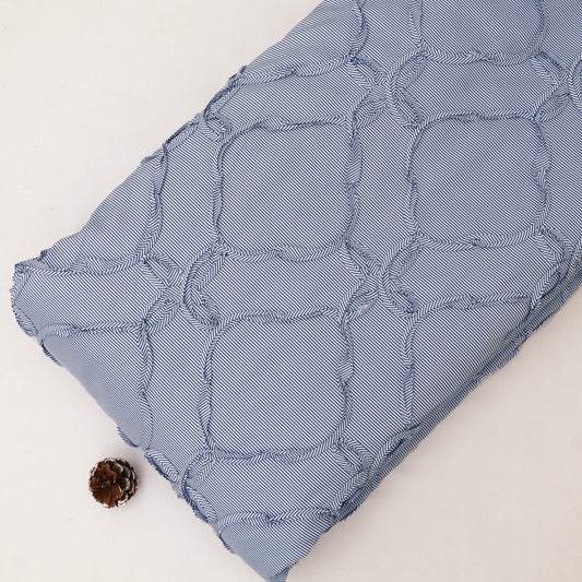 Crepe Stripe Embroidery Fabric
