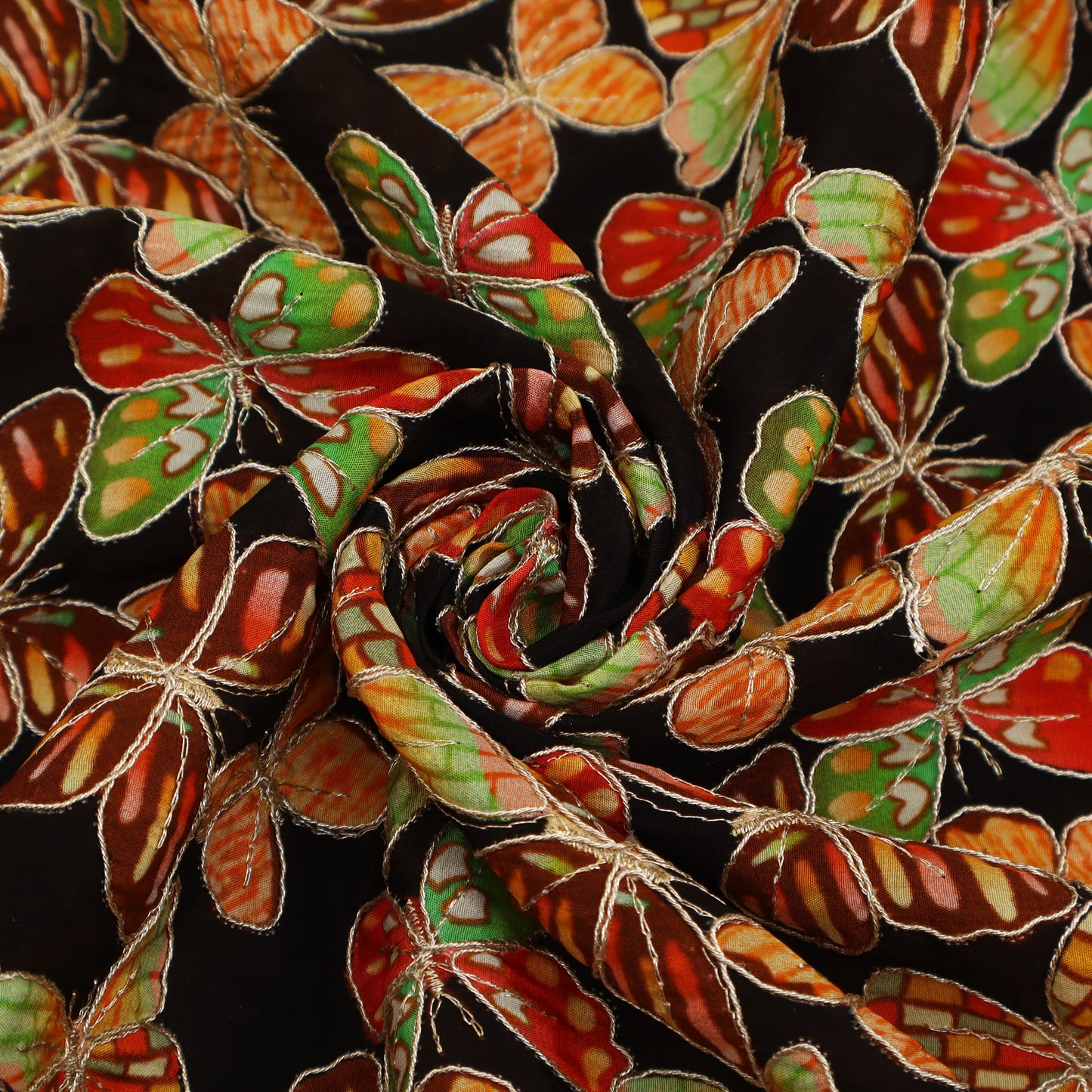 Crepe Embroidery Fabric