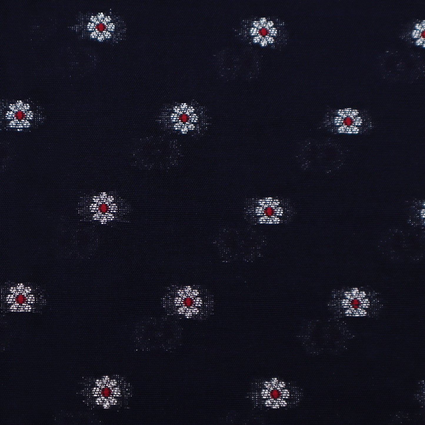 Navy Blue Color Brocade