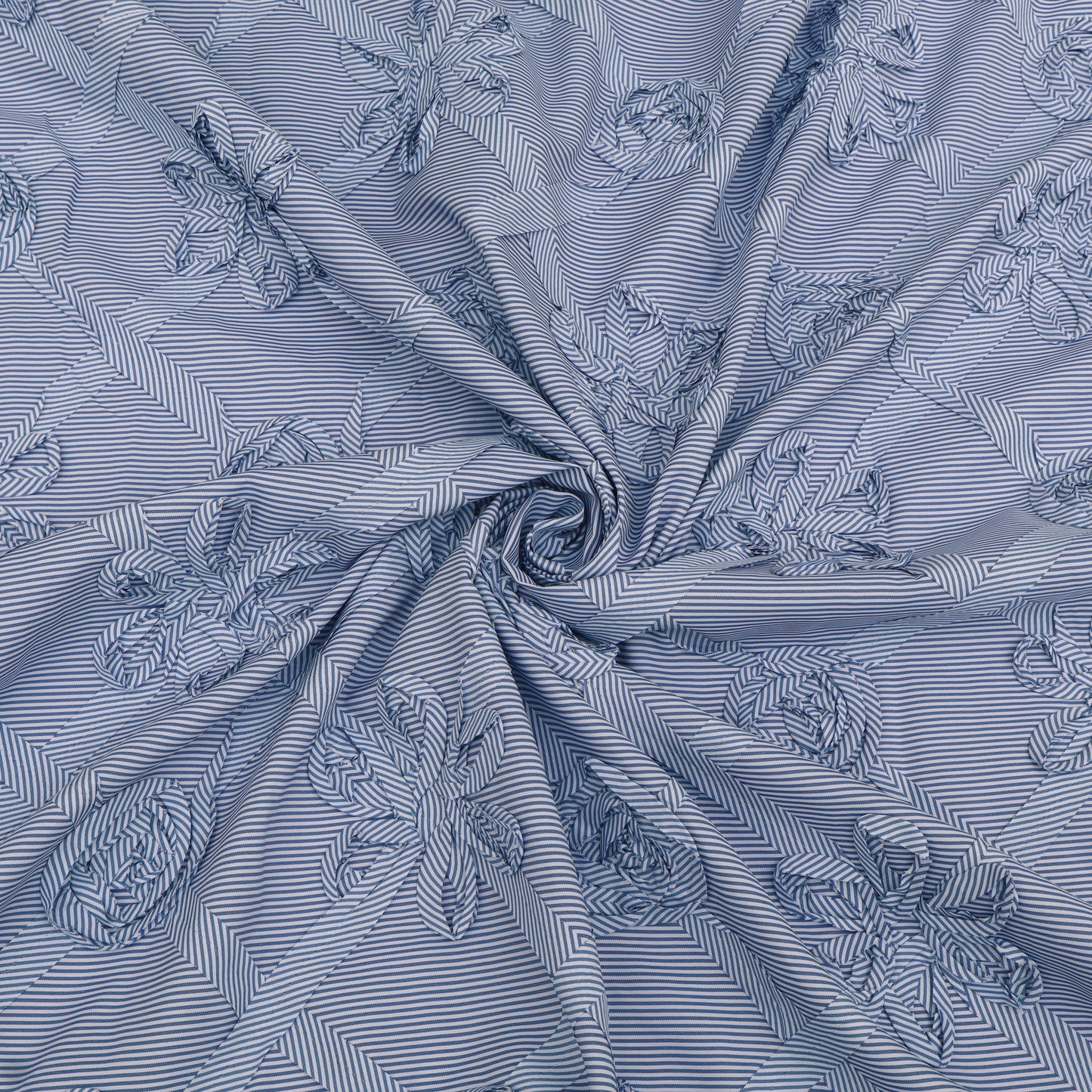Crepe Stripe Embroidery Fabric
