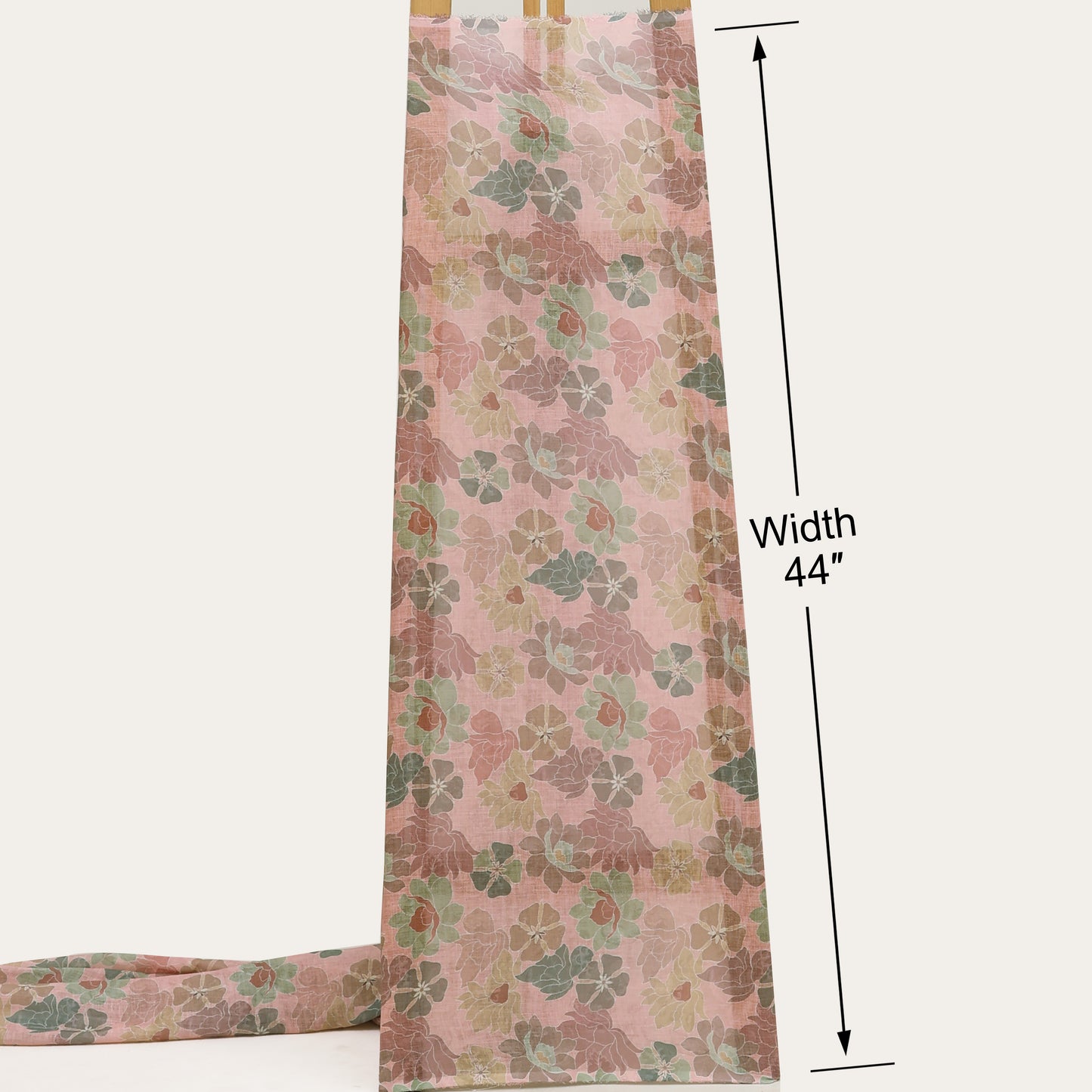Floral Linen Printed Fabric