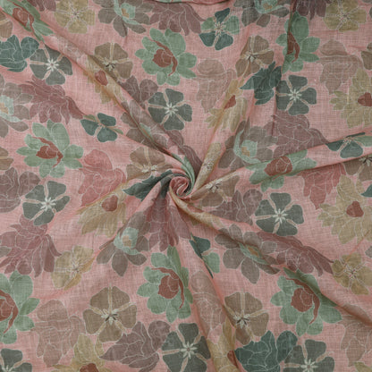 Floral Linen Printed Fabric