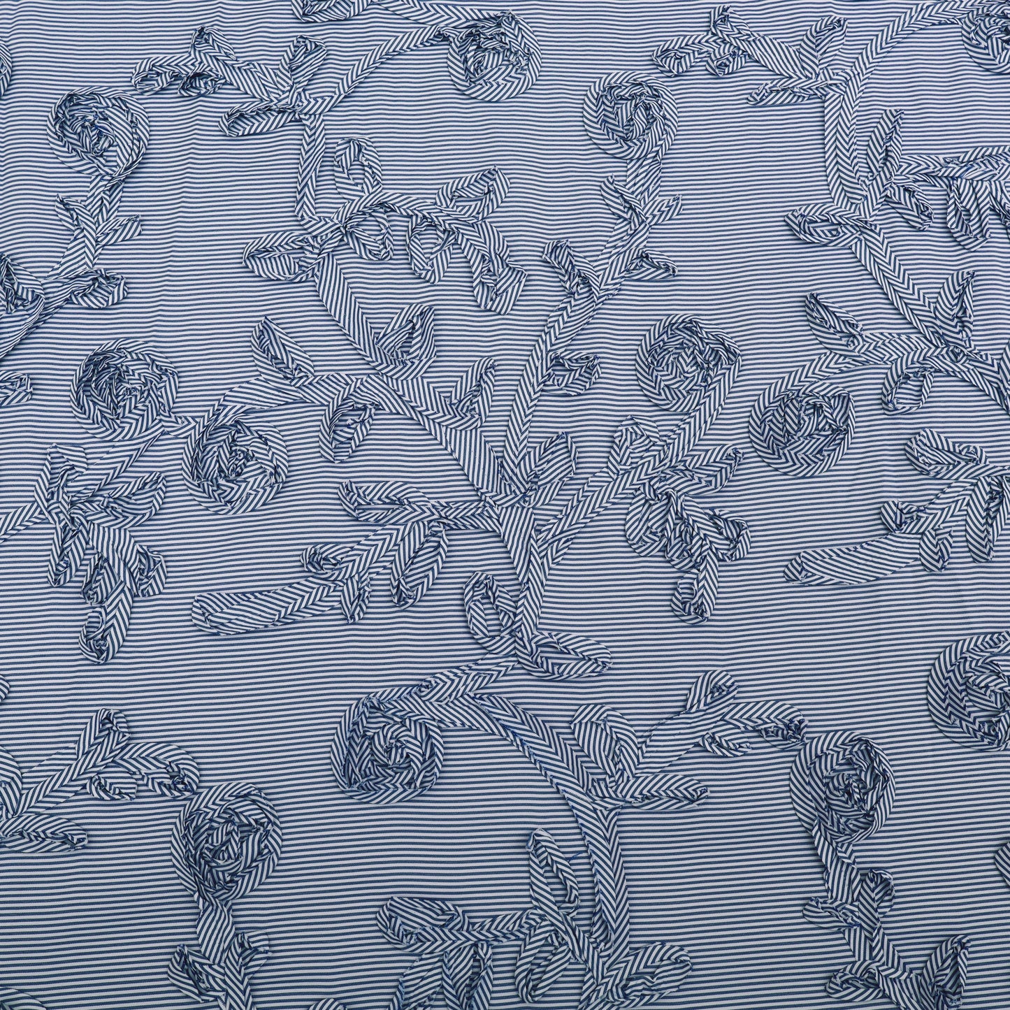 Crepe Stripe Embroidery Fabric
