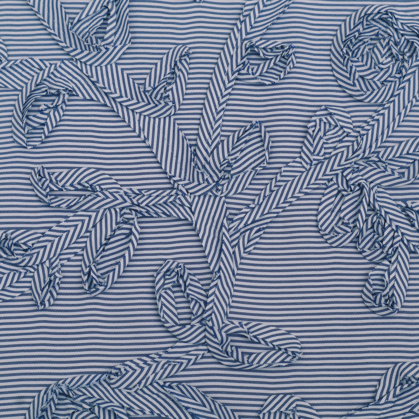 Crepe Stripe Embroidery Fabric