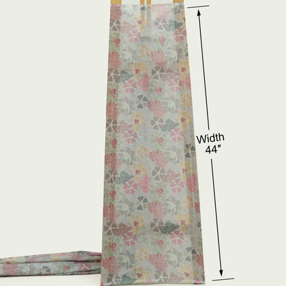 Floral Linen Printed Fabric