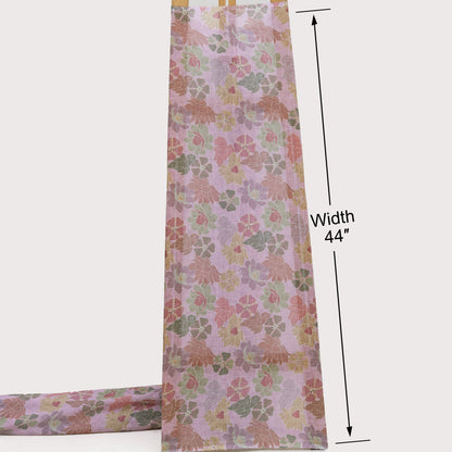 Floral Linen Printed Fabric
