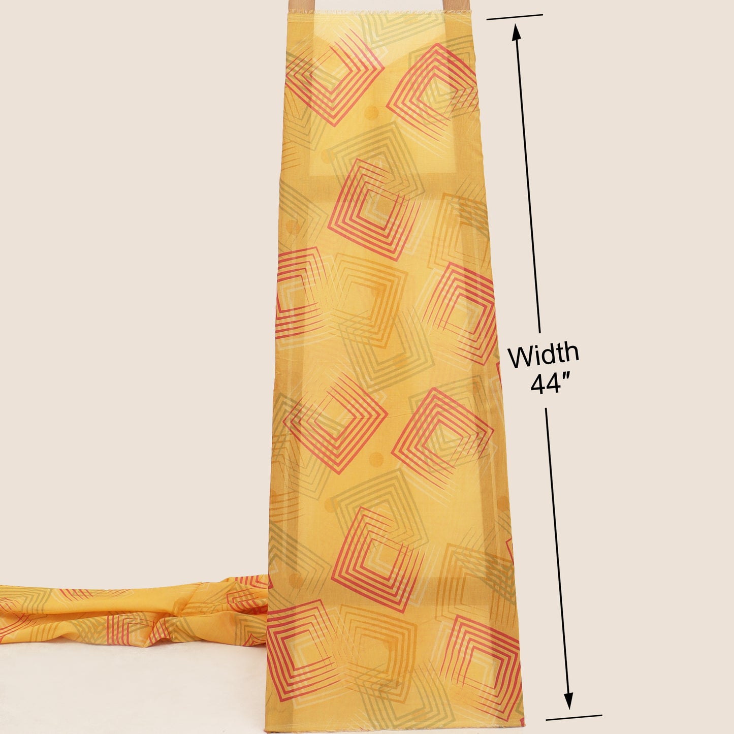 Mul Chanderi Print Fabric