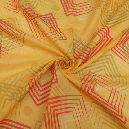 Mul Chanderi Print Fabric