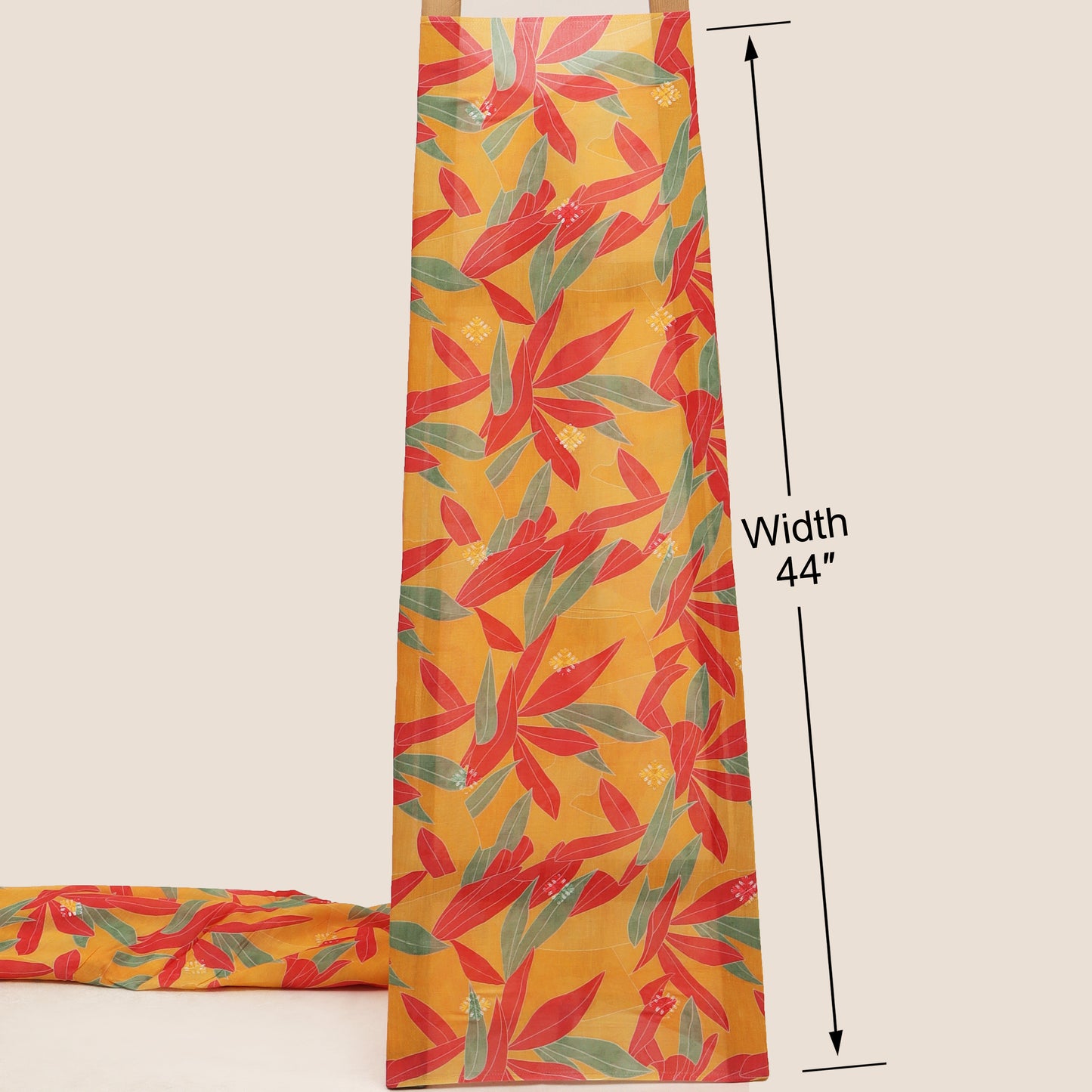 Mul Chanderi Print Fabric