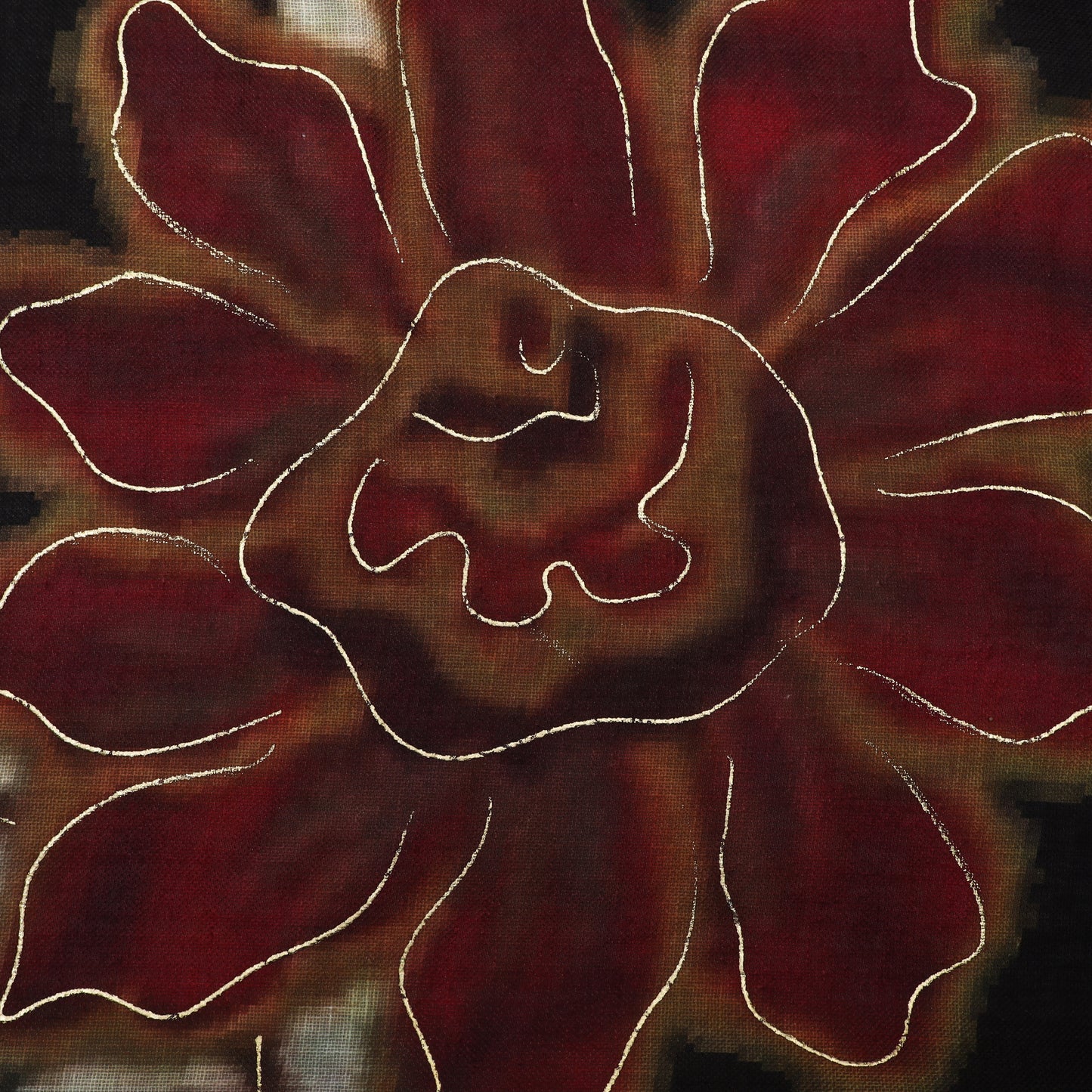 Multi-Color Linen Digital Foil Print 54" Fabric