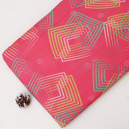 Mul Chanderi Print Fabric
