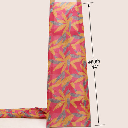 Mul Chanderi Print Fabric