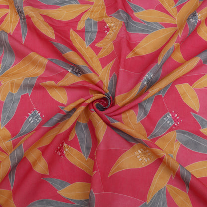 Mul Chanderi Print Fabric