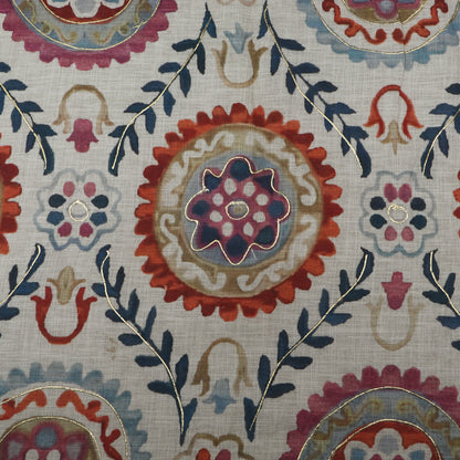 Multi-Color Linen Digital Foil Print 54" Fabric