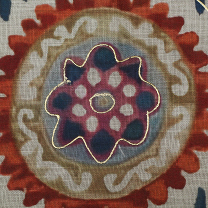 Multi-Color Linen Digital Foil Print 54" Fabric