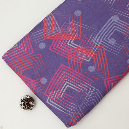 Mul Chanderi Print Fabric